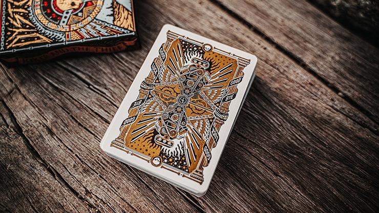 Zaubertricks und Props Kartenspiel SOLOMAGIA The Hidden King Playing Cards Yellow