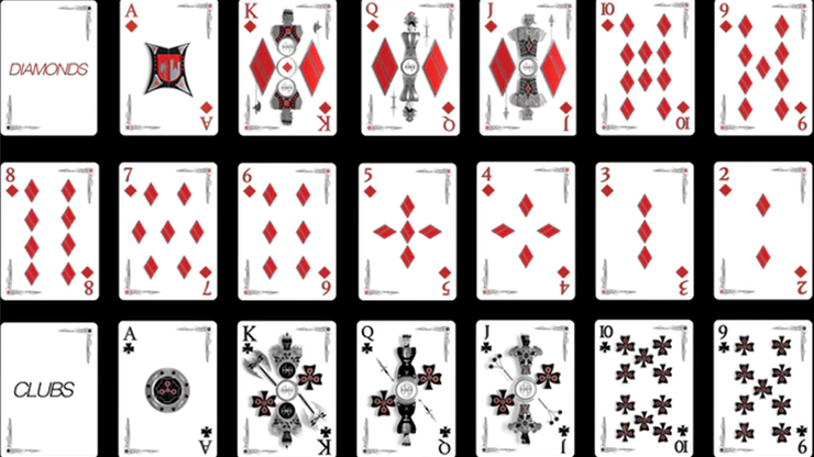 Chrome Kings Carbon Playing Cards (Standard) by De'Vo