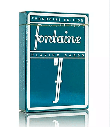 Fontaine: Turquoise Foil (Holo) Edition Playing Cards | X-Decks 
